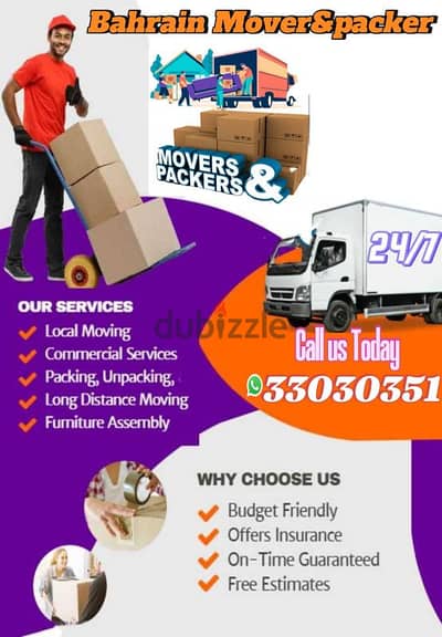 house shifting Bahrain movers and Packers