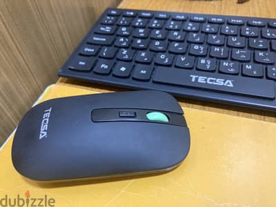 Wireless keyboard and mouse in a very good condition.