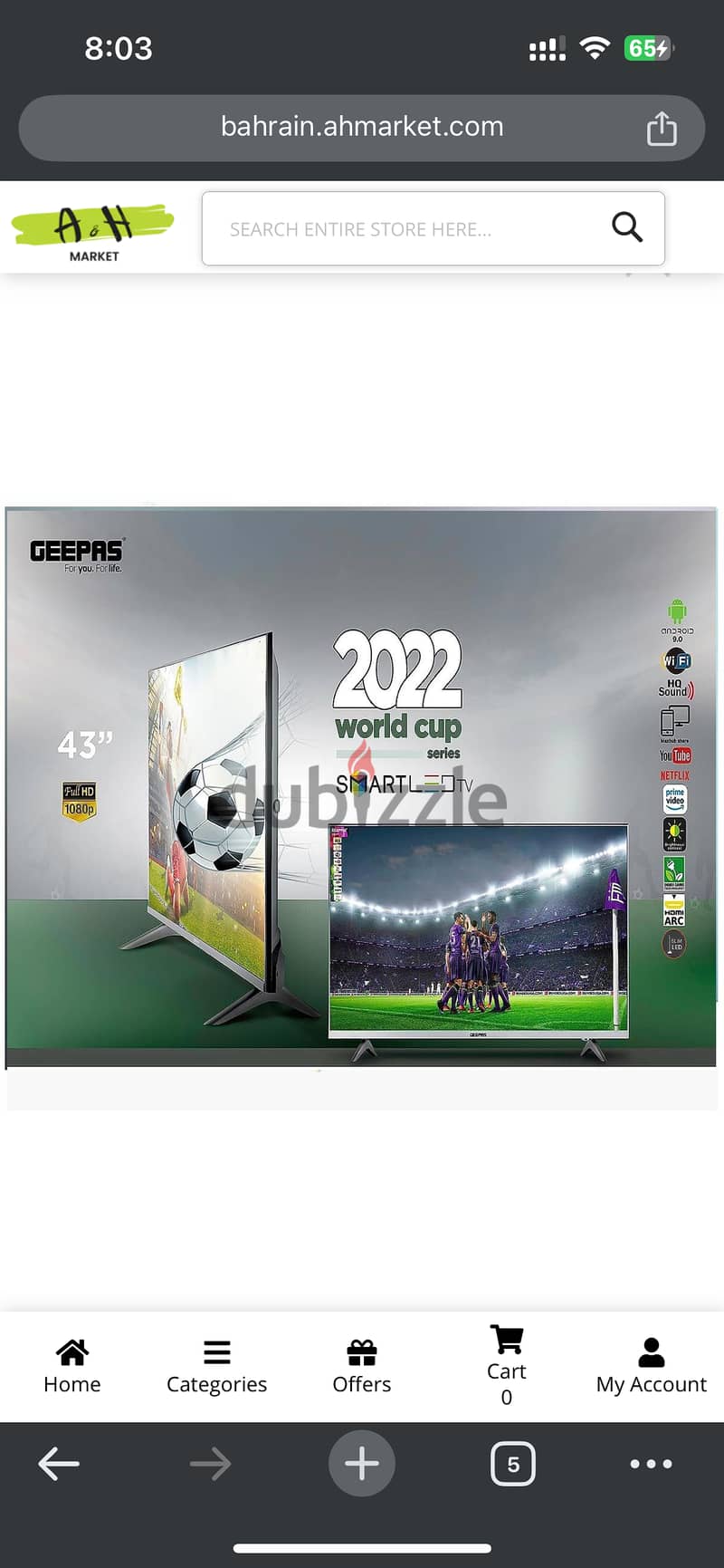 Brand new geepas 43 inch tv 2