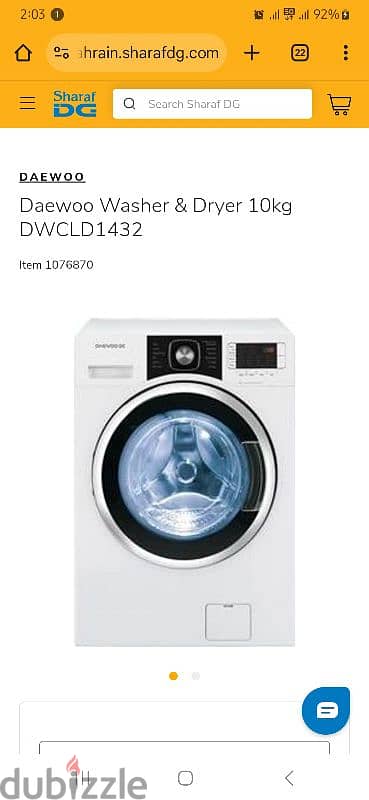 washer and dryer