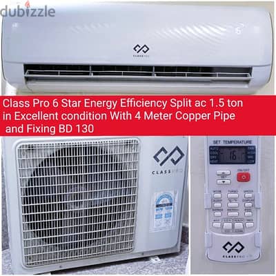 Class pro 1.5 ton Energy Efficiency Split ac and other acs for sale