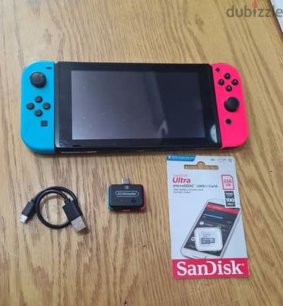 nintendo switch V1 with RCM 256GB 23 games