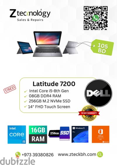 Dell Latitude 7200 detachable Laptop