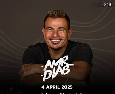 For Sale Amr Diab 2 tickets (GOLDEN CIRCLE)