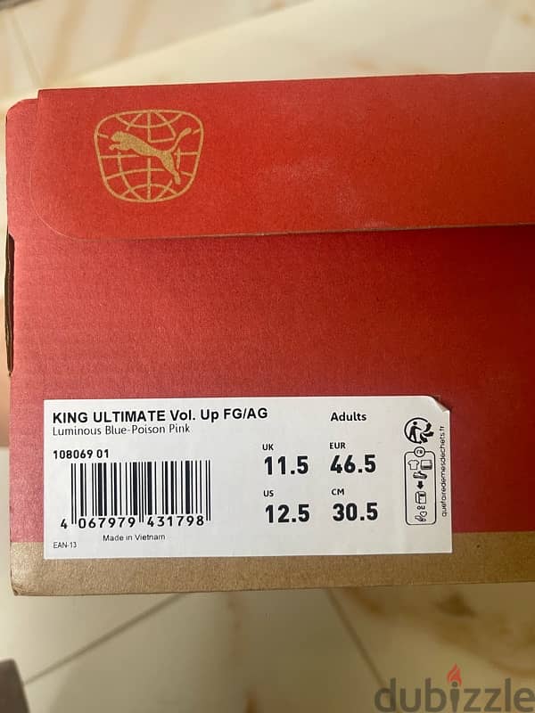 Puma King Ultimate FG/AG - Volume Up Pack Football Shoes 9