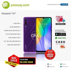 Brand New Huawei Y6P for 58.99BHD 0