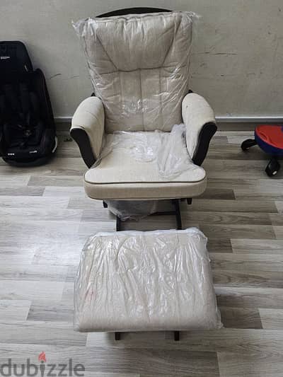 Giggles Ellington Glider Chair with Ottoman