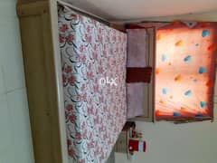 Double bed with Two side Table and Mattress 0