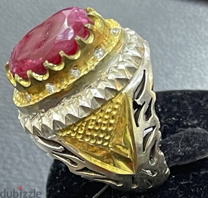 Ruby silver Ring 1