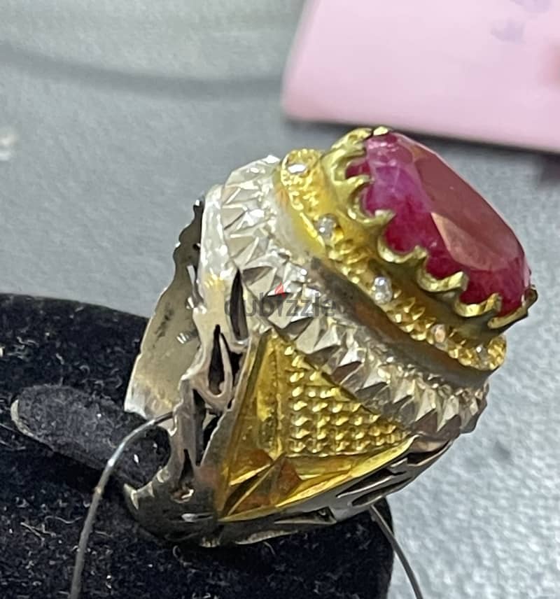 Ruby silver Ring 2