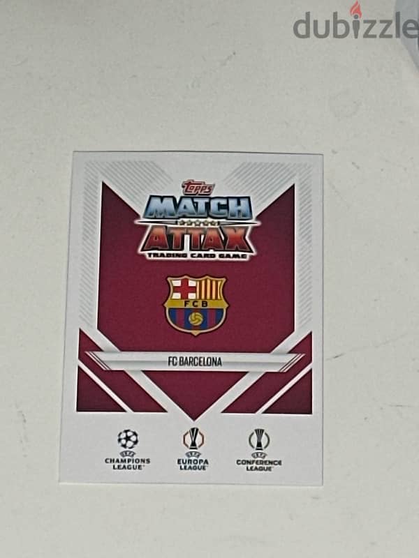 FC Barcelona Topps Match Attax card 1