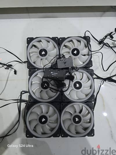 6 Corsair LL120 fans for sale