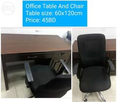 Office table and chair for sale in good condition delivery available 0