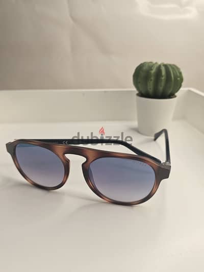 Guess GU6934 53X 51-19 140.2 BLUE LENSES/ BROWN   نظارة شمسية أصلية