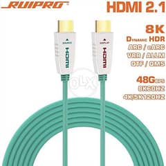 RUIPRO 8K HDMI Fiber Optic Cable 15m HDMI 2.1 48Gbps 8K/60Hz 4K/120Hz