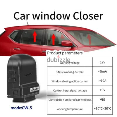 Car Window Lifter with Auto-Close Lock
