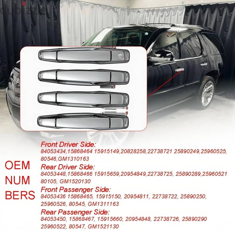 Exterior Door Handle (Chrome/Black) 2