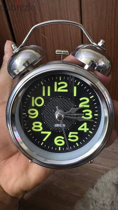vintage model steel alarm clock new