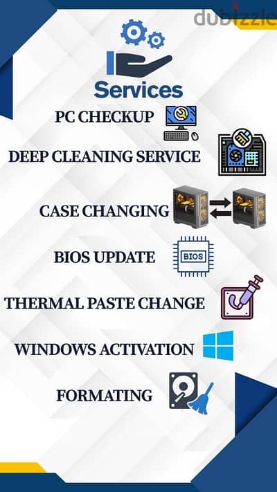 Computer service and Repairing for gaming pc and working pc