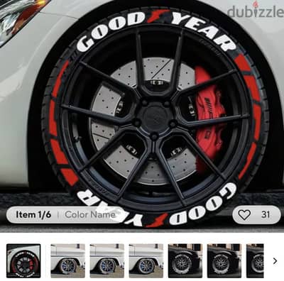 Care Tyre Sticker Good Year High Quality