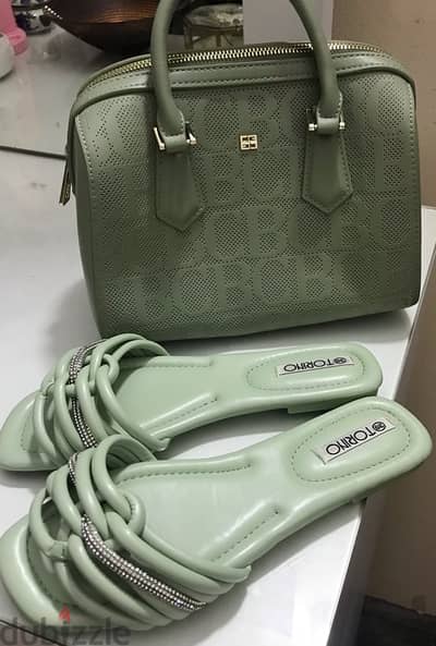 new bag and slippers
