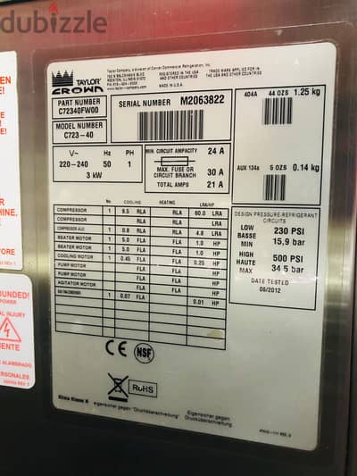 TYLOR SOFT ICE CREAM MACHINE FOR SALE