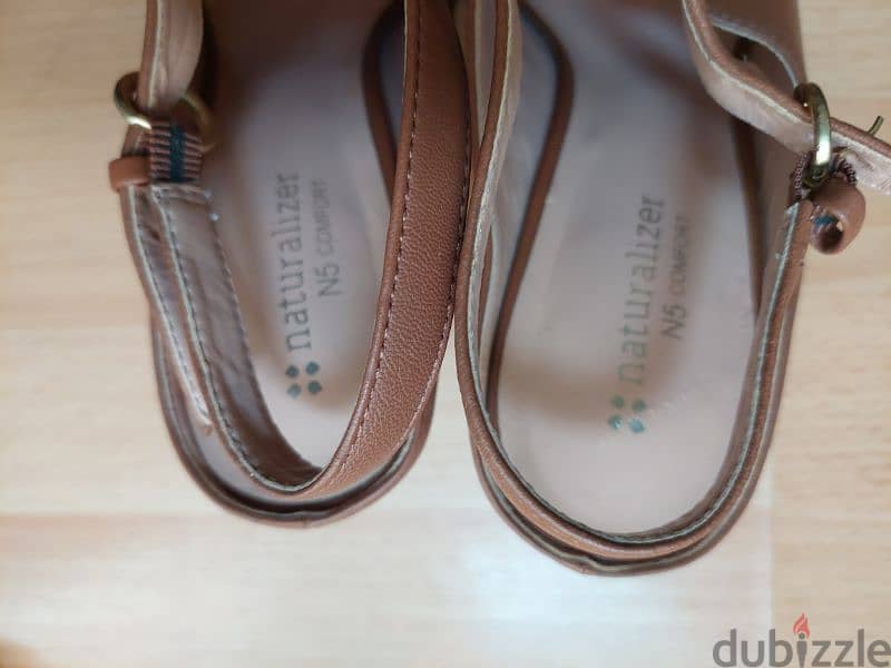 ladies shoes brown size 37, flat 37 BD 2 & brown flat BD 5 new 1