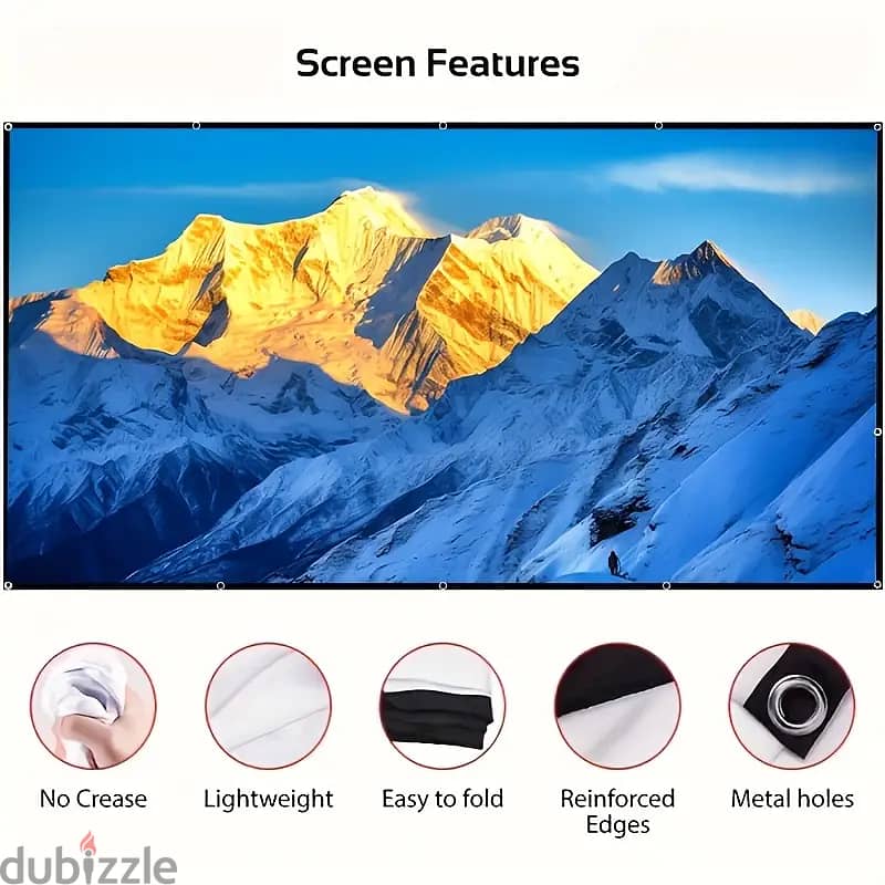 Once Used Home Theater Projector Screen 3