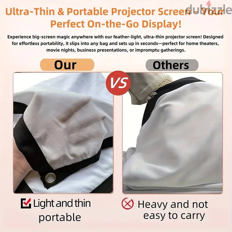Once Used Home Theater Projector Screen 6