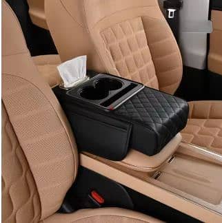 Car Armrest Box - Pocket, Tissue Holder & Cup Holder