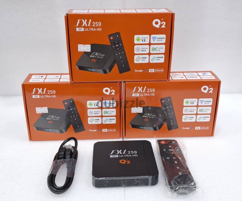 Q+ Smart TV Box 8K Ultra HD With Android 13 (All TV & Movies Channels ...