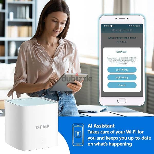 D-Link M15/3, Eagle Pro AI Mesh WiFi 6 Router System 3 pack 12