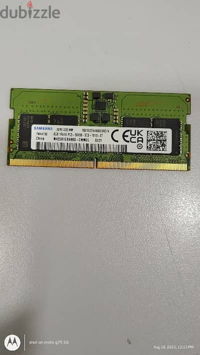 8GB DDR5 5600  LAPTOP RAM