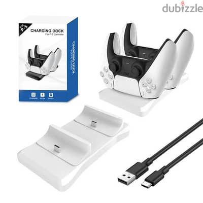 GAMINJA Dual Controller Charging Stand for PlayStation 5 Controller