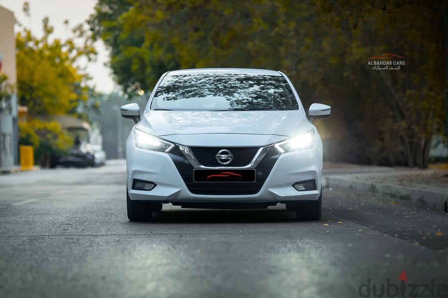 Nissan Sunny 2022 White  Low Mileage  Bahrain Spec  BD 4,400 Neg 1