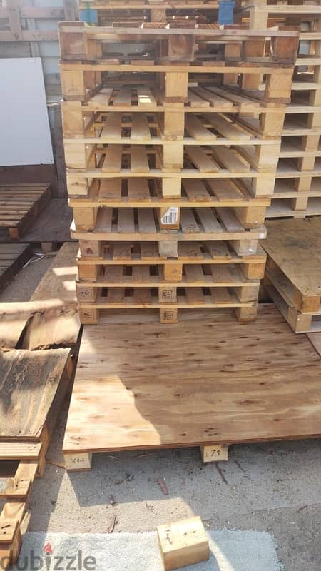 used wooden pallets and plastic pallets available, good condition. 3