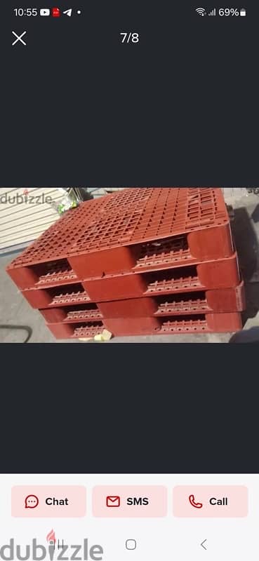 used wooden pallets and plastic pallets available, good condition. 7