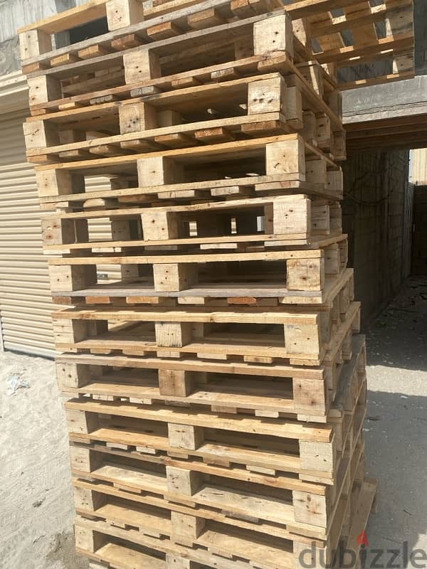 used wooden pallets and plastic pallets available, good condition. 8