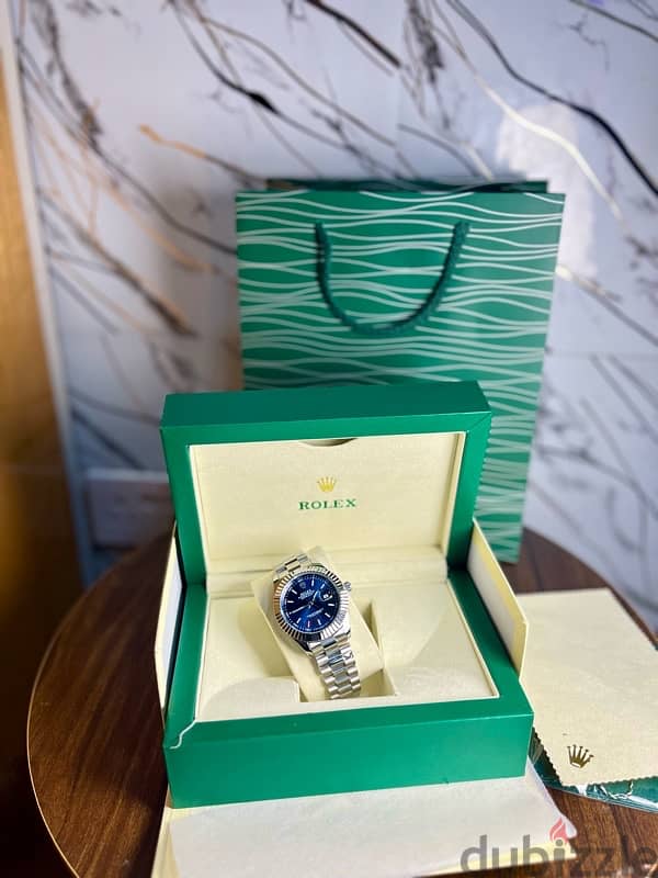 Rolex blue date just watch for men 1