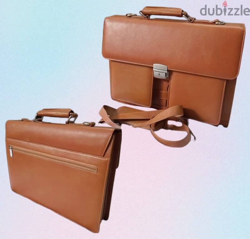 Laptops bag / case genuine leather 4