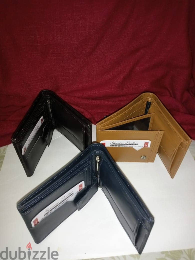 Men genuine Pakistani cow leather Wallets 8