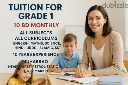 Tuition forGrade1 CBSC,IGCSE All Subjects by female Tutor