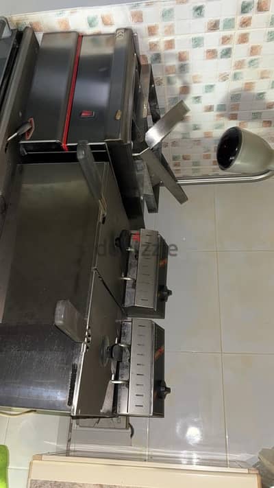 used deep fryers and display fridge for sale