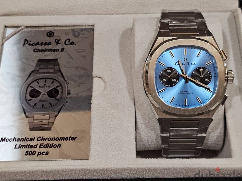Picasso & Co. Chronograph Mechanical Watch Blue Dial 1