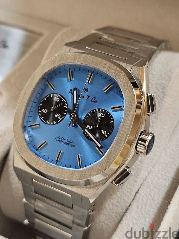 Picasso & Co. Chronograph Mechanical Watch Blue Dial 2