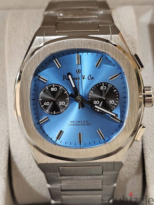 Picasso & Co. Chronograph Mechanical Watch Blue Dial 4