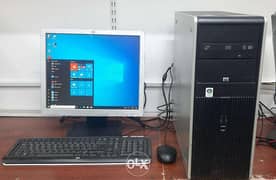 HP Core 2 Duo Set Computer with HP Monitor 4GB Ram DVD Writer Ready 0