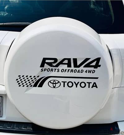 Toyota rav4 model 2006 to 2012 back tire cover sticker