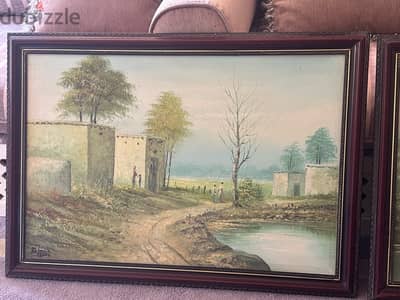 Hand-Painted Landscapes for Home Décor – Set of 3