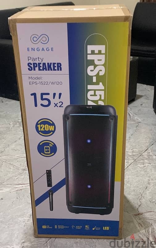 Engage Party speaker 15”x2 (120w) - Home Audio - 105569100